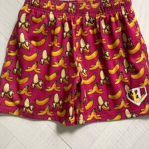 Banana Baseball Lifestyle Print Kids Shorts